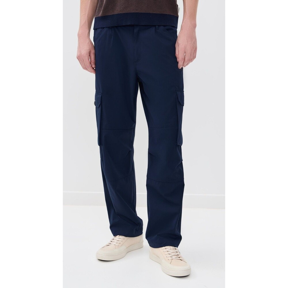 PAUL SMITH Pants Mens Size 36 Blue Cargo Trouser Nylon Blend BELLOW $325